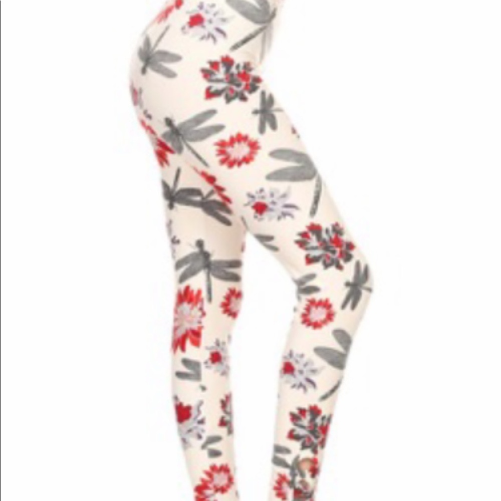 Dragonfly lattice full length leggings OS